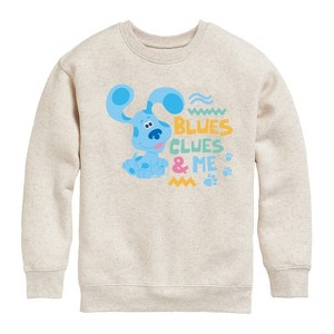 Boys' - Blue's Clues & You! - Blue's Clues & Me Graphic Long Sleeve Fleece Sweatshirt - 1 of 3