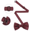 INSPIRE CHIC Men's Adjustable Solid Pre-tied Bow Tie - 2 of 4