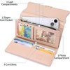 Clotth Wallet for Women - with Zipper Coin Pocket Large Capacity RFID Blocking Trifold Wallet for Everyday Use, Travel & Business - 2 of 4