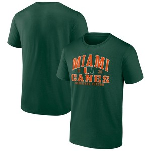 NCAA Miami Hurricanes Men's Core Cotton T-Shirt - 1 of 3