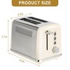 SUGIFT Modern 2 Slice Stainless Steel Toaster - 3 of 4
