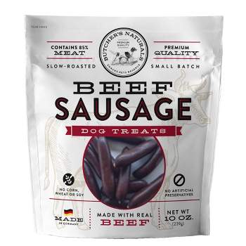 Butcher's Naturals Beef Sausage Dog Treats - 10oz
