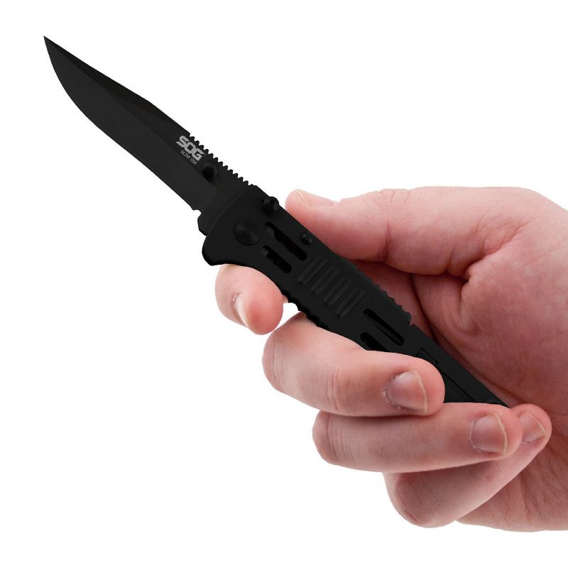SOG SlimJim Folding Pocket Knife with Reversible Carry Clip, 4 of 12
