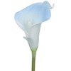 Duovlo 20pcs Calla Lily Bridal Wedding Bouquet Lataex Real Touch Artificial Flower Home Party Decor (Light Blue) - 3 of 4