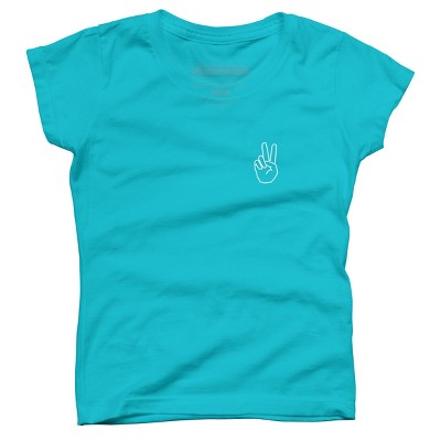 Girl's Design By Humans peace By desiredesign T-Shirt