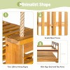 CAVINAS Twin Size Outdoor Swing Bed Daybed Frame with 4 Hanging Ropes,Wooden Porch Swing for Garden,Courtyard - 4 of 4