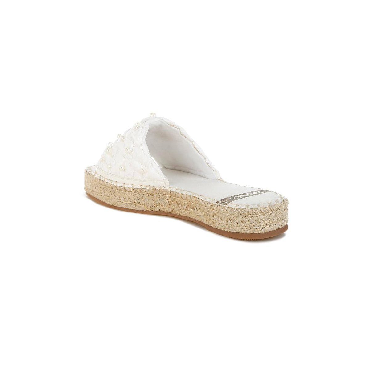 Обувь Rag & Co Womens Yakna Pearl Embellished Woven Flats 8 — фото 3