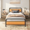 CSBDHOME Bed Frame with Upholstered Headboard And Metal Slats Support - 3 of 4