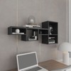 SEVOBAL Utility Storage Shelves Bookshelf 7-Tier Wall Shelf, Multi-Useful Modular Cube Storage for Living Room, Black, 36.6"*11"*4.3" - 2 of 4
