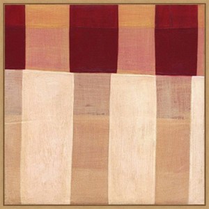 Amanti Art Broken Stripes 1 by Laura Nugent Canvas Wall Art Print Framed 22 x 22-in. - 1 of 4