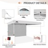 EAGLE PEAK 12x12ft Pop Up Canopy with One Sidewall, Easy Setup Event Instant Tent - 4 of 4