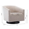 NicBex Accent Chair with Wood Base,Modern Swivel Chair for Bedroom,Reading Room,No Assembly Required - 2 of 4