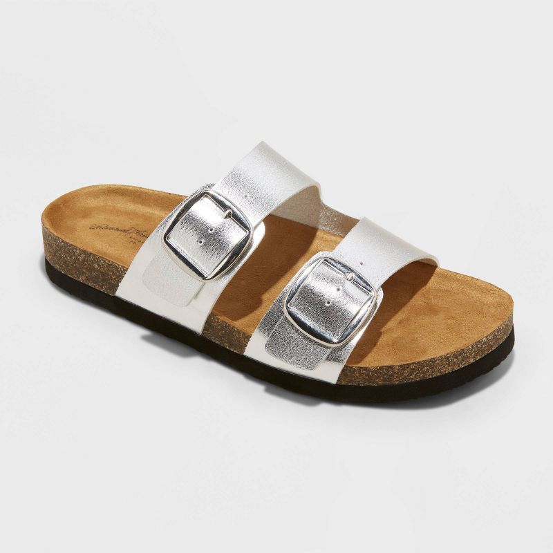 Women's Devin Two Band Footbed Sandals - Universal Thread™, 1 of 7