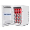 Mini Fridge 12L Portable Cooler & Warmer, Dual Power 120V AC/12V DC, Small Electric Refrigerator for Bedroom, Car, Skincare, Travel, Camping - 2 of 4
