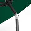 WestinTrends 9 Ft Outdoor Patio Solar LED Market Umbrella with Bronze Round Base - 4 of 4