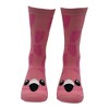 Crazy Dog Women's Flamingo Socks Funny Sarcastic Animal Graphic Novelty Footwear for Ladies - 3 of 4