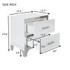 Elegant 6-Drawer Dresser and Two Nightstands Suite,Modern Storage Suite for Bedroom & Living Room-Maison Boucle - 4 of 4