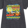 - SpongeBob SquarePants - Racing Graphic Short Sleeve Fleece Dress - 2 of 4