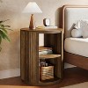 Tribesigns 3-Tier Round End Table, side table with Storage Shelf for Living Room, Bedroom - 3 of 4