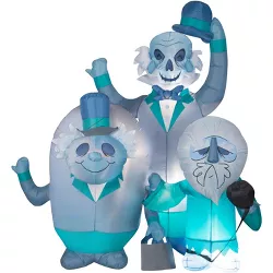Gemmy Airblown Haunted Mansion Hitchhiking Ghosts Scene Disney , 6 ft Tall, Blue
