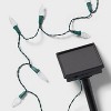 50ct Solar LED Faceted Christmas Indoor Outdoor String Lights with Green Wire - Wondershop™ - 4 of 4