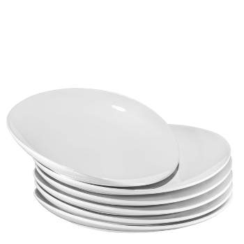 Bruntmor 11" Round Ceramic Pasta Salad Plate for Dinner, Plate