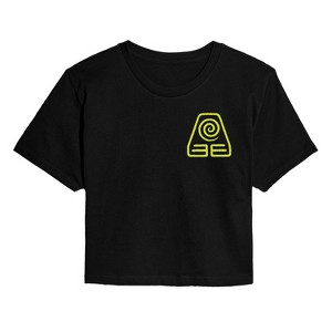 Women's - Avatar: The Last Airbender - Earth Kingdom Cropped Graphic T-Shirt - 1 of 4