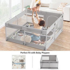 Fodoss Baby Playpen with Mat ，47 x 47 In Playpen for Babies and Toddlers, Indoor & Outdoor Activity Center, Safety Baby Fence - 1 of 4