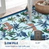 Living Room Rug Jungle Tiger Area Rug Plant Rugs Low Pile Non Shedding Soft Accent Carpet for Bedroom, Dining Room - 4 of 4