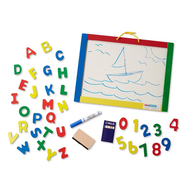 Melissa &#38; Doug Magnetic Chalkboard and Dry-Erase Board With 36 Magnets, 5 of 11