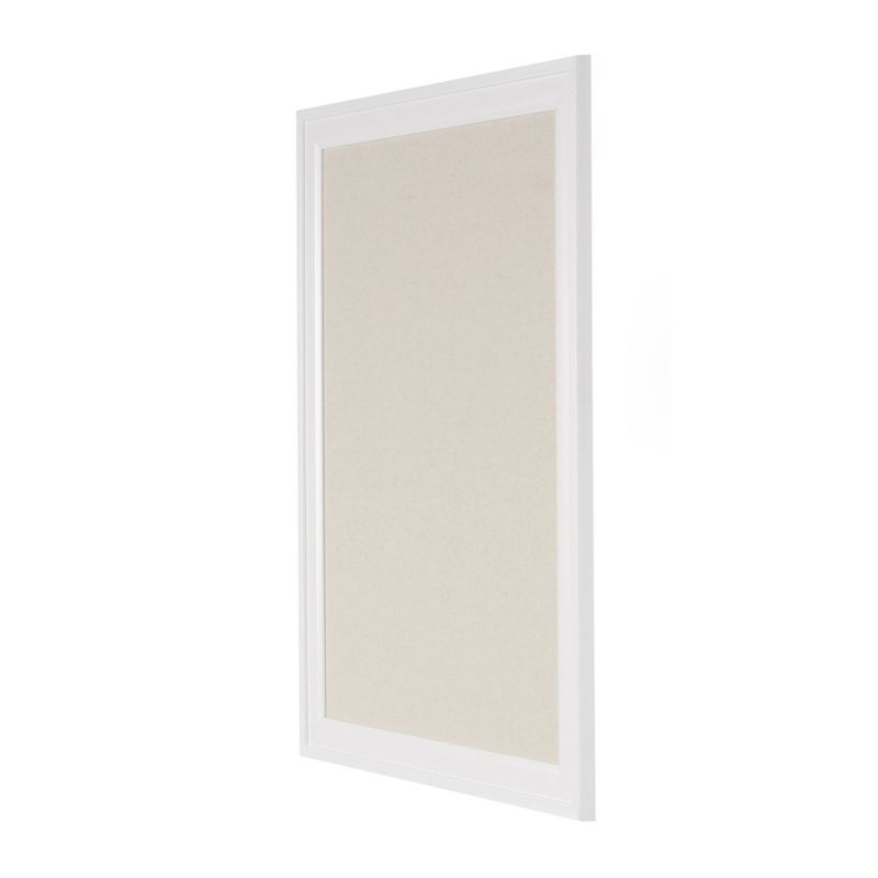 23.5&#34; x 29.5&#34; Bosc Framed Linen Fabric Pinboard White - DesignOvation, 3 of 8