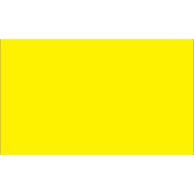 Tape Logic Inventory Rectangle Labels 3" x 5" Fluorescent Yellow 500/Roll DL632L