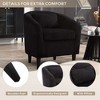 CAVINAS Corduroy Barrel Accent Chair with Curved Backrest and Pillows,Cozy Upholstered Living Room Chairs,Reading Chairs for Living Room - 4 of 4