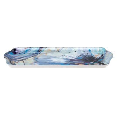 Lilac Floral Melamine Sandwich Tray, 16"