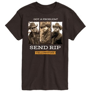 Men's - Yellowstone - Got A Problem Send Rip Short Sleeve Graphic T-Shirt - 1 of 4