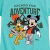Girls' - Disney - Packed For Adventure Pluto Mickey Fitted Short Sleeve Graphic T-Shirt - 2 of 4