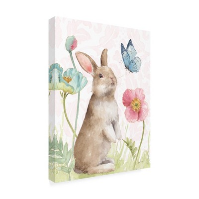 Trademark Fine Art -Lisa Audit 'Spring Softies Bunnies  II Pink' Canvas Art