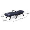 3D Wicker-Like Plastic Patio Chaise Lounge with Cushion, Weather-Resistant, Patio Recliner, Ergonomic Outdoor Accent Chairs -Christopher Knight Home - 3 of 4