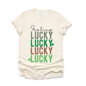 Simply Sage Market Women's Feeling Lucky X 4 Short Sleeve Graphic Tee - 1 of 3