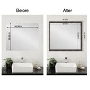 Amanti Art Mirror Makeover Bathroom Mirror Frame Border Kit - Fully Assembled Peel and Stick Frame - Mirror NOT Included - Bark Rustic Char Trim - 4 of 4