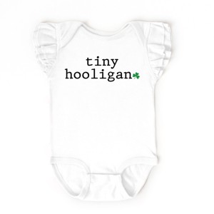 The Juniper Shop Tiny Hooligan Flutter Sleeve Bodysuit - 1 of 4