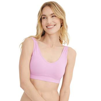 Jockey Women's Forever Fit V-neck Molded Cup Lace Bra L Deep Raspberry :  Target