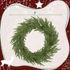 SEVOBAL Wreaths 36 inch Christmas Wreath, Artificial Norfolk Pine Wreath with Pine Cones and Realistic Branches for Door, Green, 36"*36"*5.9" - 4 of 4