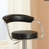 Set of 2 Contemporary Style Bar Stool Counter Height Chairs Adjustable Swivel Kitchen Island Stools - 4 of 4