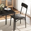Round Dining Table Set for 2, Circle Kitchen Table and Chairs, Dining Room Table Set with Upholstered Chairs - 4 of 4