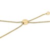 14K Yellow Gold Plated .925 Sterling Silver Diamond Accent Double Bar Bolo Bracelet - 2 of 4