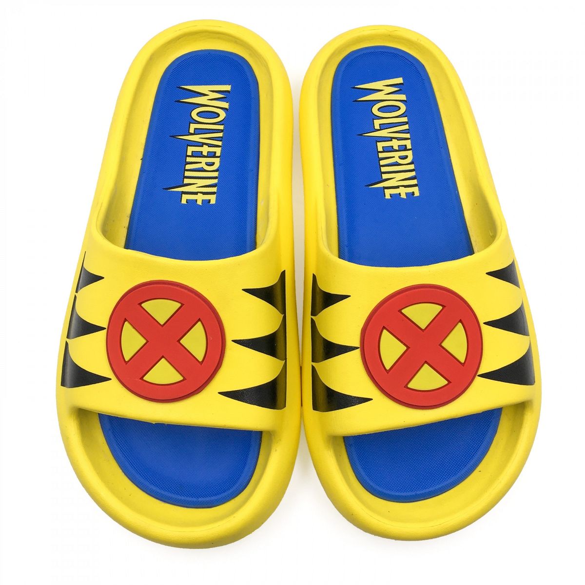 Mens Wolverine Character Armor Cloud Comfort Foam Slide Sandals - thumbnail 3