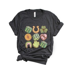 Simply Sage Market Women's St. Patrick's Charm Chart Short Sleeve Graphic Tee - 1 of 4
