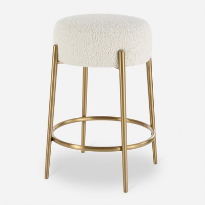 Uttermost Arles Brass, Counter Stool, Gold
