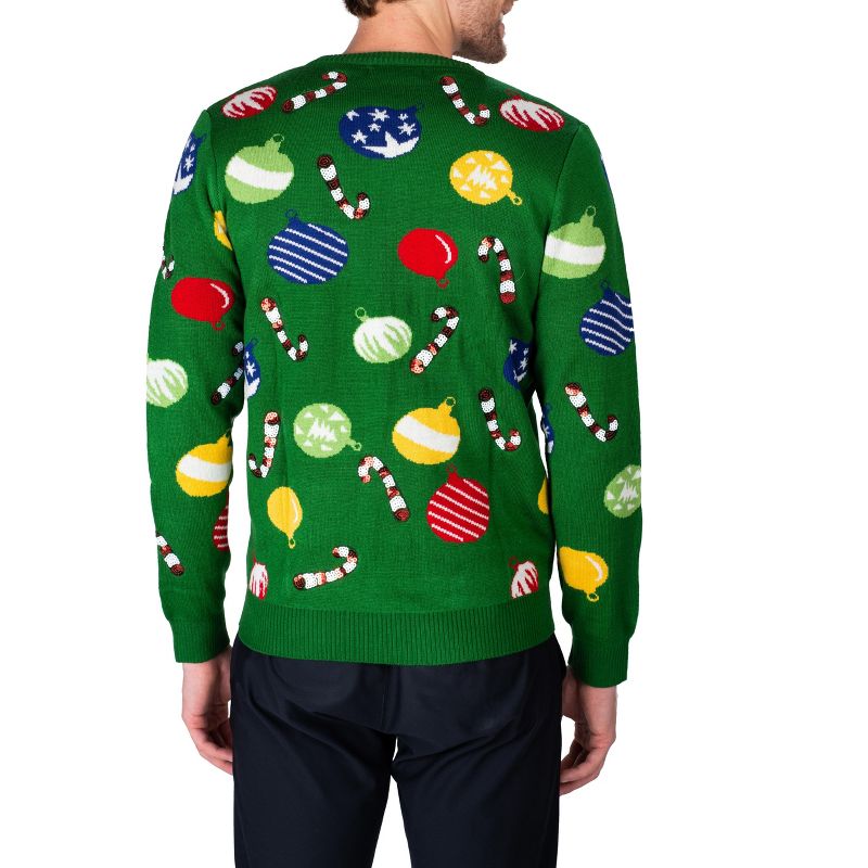 SLEEPHERO Men's Ugly Christmas Sweater Soft Holiday Party Men’s Knit Pullover Sweater, 3 of 5